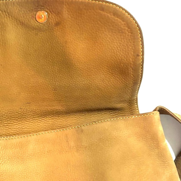 Coach Tan distressed  suede Leather Crossbody Bag - Picture 4 of 9